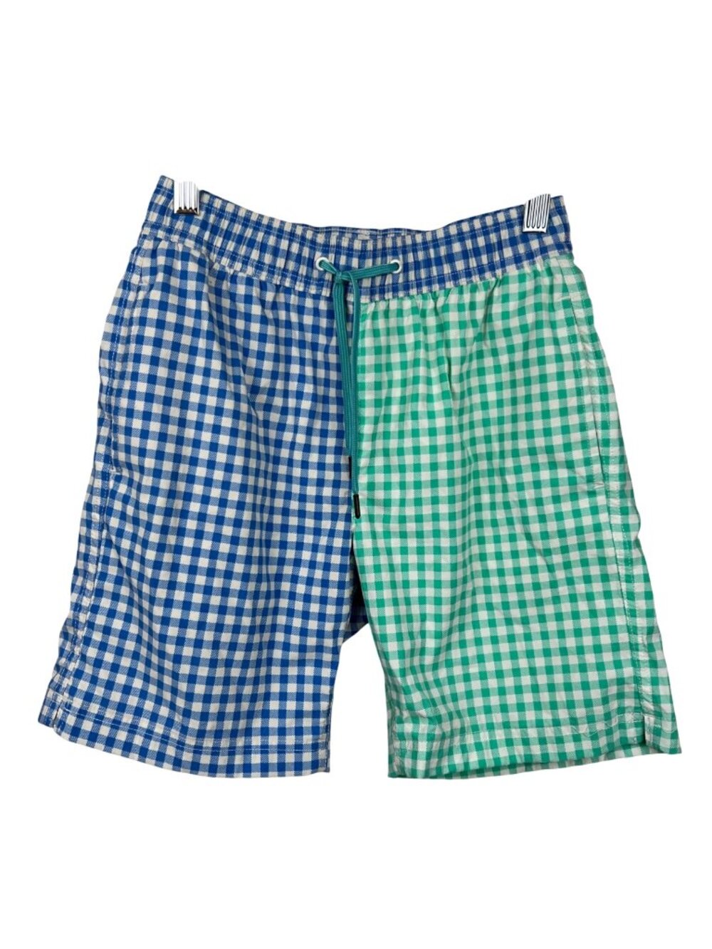 Crewcuts Plaid Color Block Swim Shorts